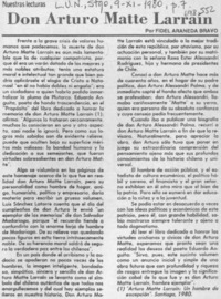 Don Arturo Matte Larraín