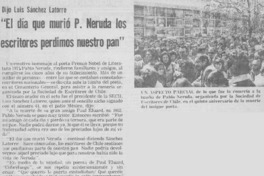 Con lanzamiento de obra póstuma recuerdan muerte de Pablo Neruda.
