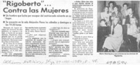 Rigoberto", contra las mujeres.