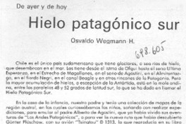 Hielo patagónico sur