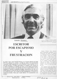 Escritor por escapismo y frustración