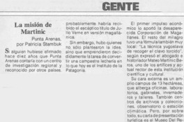 La misión de Martinic