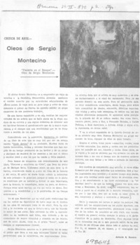 Oleos de Sergio Montecino