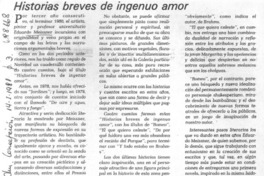 Historias breves de ingenuo amor
