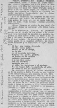 "Aún", poemas de Pablo Neruda