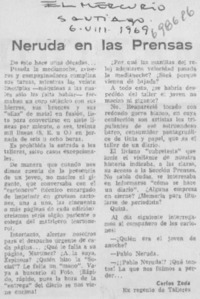 Neruda en las prensas.