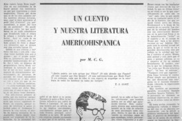 Un cuento y nuestra literatura americohispánica