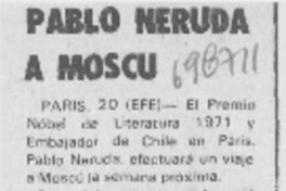 Pablo Neruda a Moscú.