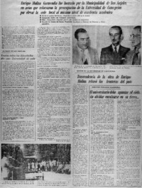 Enrique Molina Garmendia fue honrado por la Municipalidad de Los Angeles en actos que reforzaron la preocupación de la Universidad de Concepción por elevar la sede local al máximo nivel de excelencia académica.