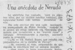 Una anécdota de Neruda