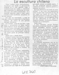 La escultura chilena