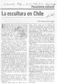 La escultura en chile