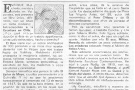 La escultura en chile