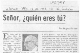 Señor, ¿quién eres tú?