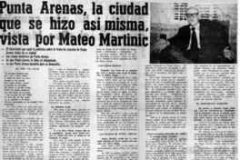 Punta Arenas, la ciudad que se hizo así misma, vista por Mateo Martinic