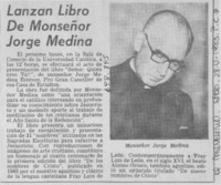 Lanzan libro de Monseñor Jorge Medina.