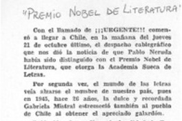 Premio Nobel de Literatura"