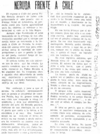 Neruda frente a Chile.