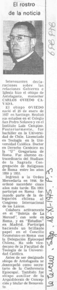 El rostro de la noticia.