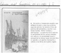 Entre tumbes y quiriquinas.