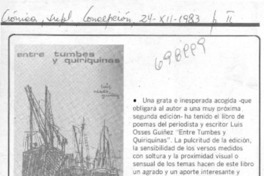 Entre tumbes y quiriquinas.