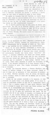 En Parral y 75 años atrás