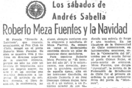 Roberto Meza Fuentes y la navidad