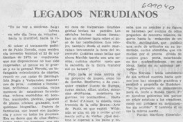 Legados nerudianos