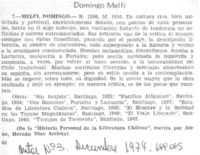 Domingo Melfi.