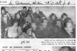 Excelente acogida del recital de poeta linarense Mesa Seco.