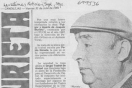 El breve fulgor de Murieta.