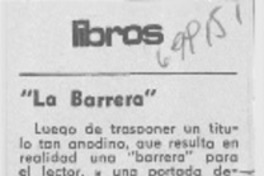 La barrera"
