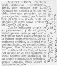 Meditaciones estéticas.