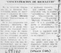 Concentración de bicicletas