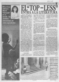 El "Top-less" entra en la literatura : [entrevista]