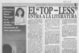 El "Top-less" entra en la literatura : [entrevista]