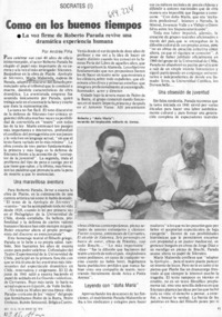 Como en los buenos tiempos