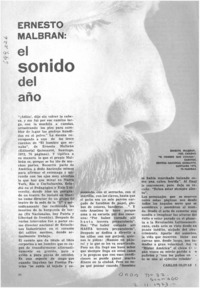 Ernesto Malbrán: el sonido del año