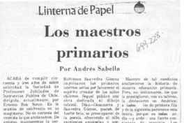 Los maestros primarios