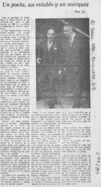 Un poeta, un establo y un marqués