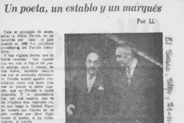 Un poeta, un establo y un marqués