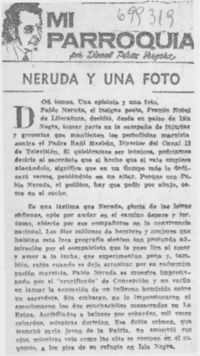 Neruda y una foto