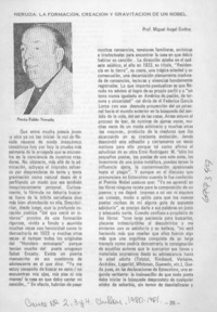 Neruda, la formación, creación y gravitación de un Nobel