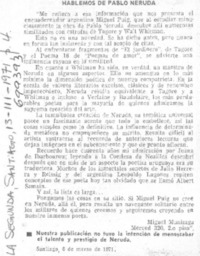 Hablemos de Pablo Neruda