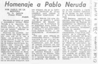 Homenaje a Pablo Neruda
