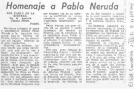 Homenaje a Pablo Neruda
