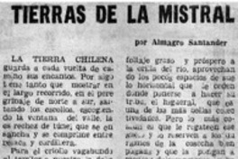 Tierras de la Mistral