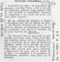 Petición panameña.