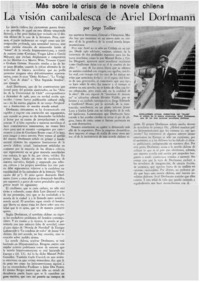 La visión canibalesca de Ariel Dorfmann