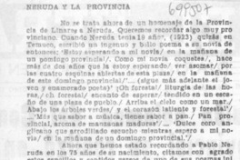 Neruda y la provincia